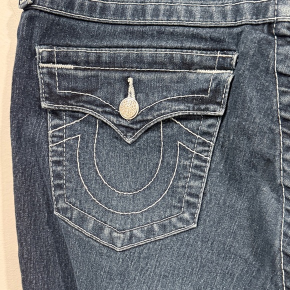 True Religion Low Rise Y2K Dark Wash Skinny Jeans - Picture 10 of 14